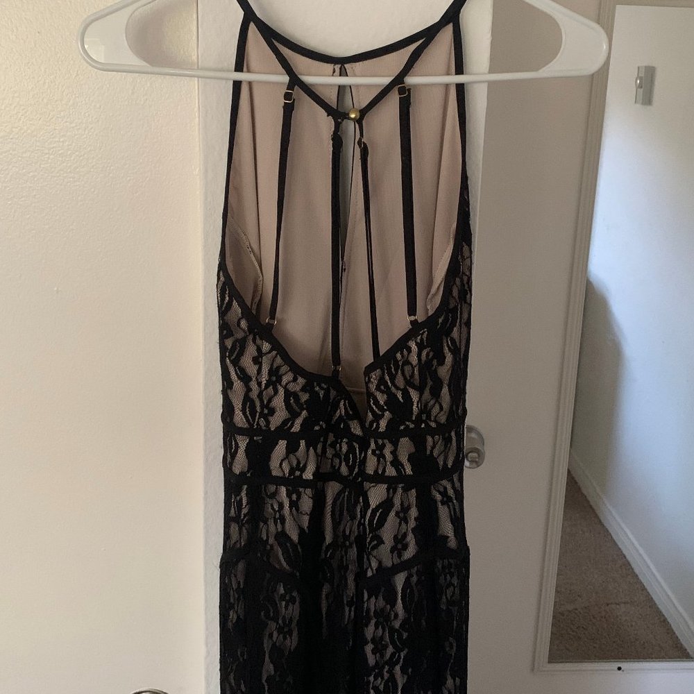 Ark & Co Black Maxi Lace Dress